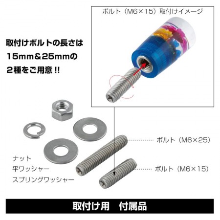 ナンバーライセンスボルト　水中花